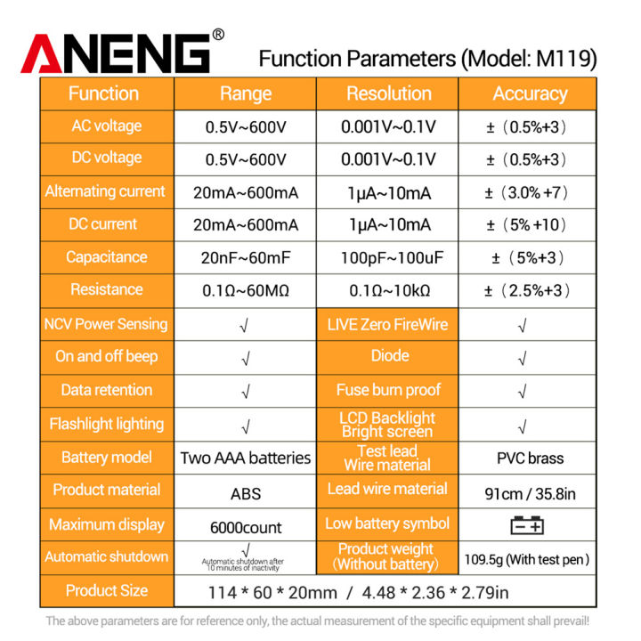 ANENG%20M119%20Mini%20Portable%20Mult%C3%ADmetro%20Tester%206000%20Counts%20Mmultimetro%20Digital%20Multitester%20Auto%20Switching%20Machine%20Multimeter%20Tools%20Others%20-%20Image%2010