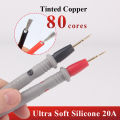 Digital Multimeter Probe Test Leads Super-Sharp and Fine Gold-plated Copper Needle High-grade Silica Gel Gatch Line. 