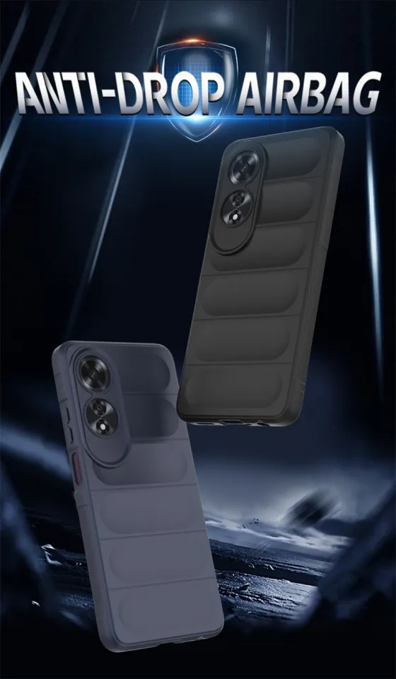 SEAHAI Cover per OPPO A40 4G / OPPO A40M / OPPO A60 5G, [Militare Anti- Caduta] Cornice Paraurti in Silicone Morbido Ultra Sottile Custodia, con Supporto Pieghevole Nascosto Kickstand - Verde