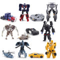 【NEW】 Transformer Mini Fighter Plane Car Figure Model Deforming Robot Kids Toy Collectible. 