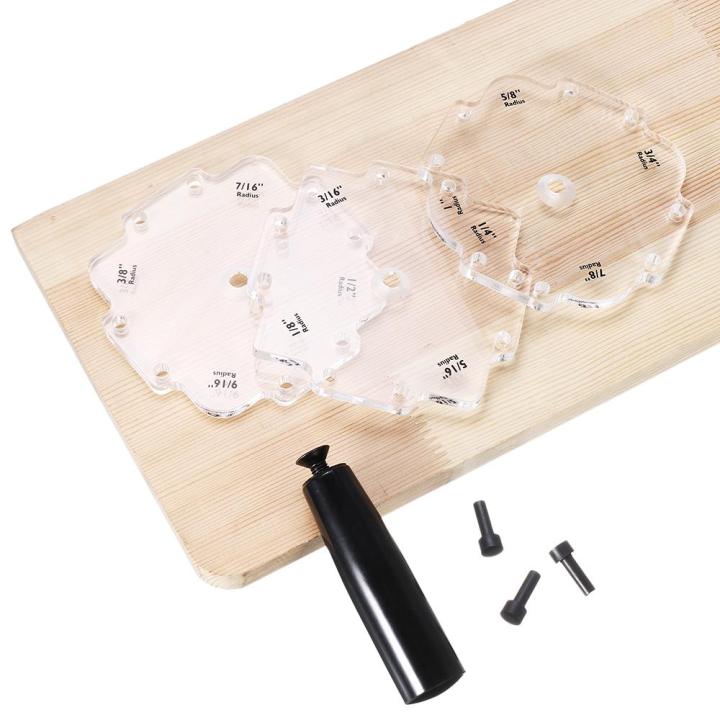 Engineering Plastic 1/8 to 1 Inch Radius Jig Templates Radius Quick-Jig ...