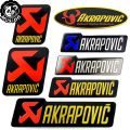 Musion Akrapovic Sticker Decals Exhaust Pipe Sticker Heat Resistant 3D Aluminium Material Decal Waterproof Motorcycle Muffler Sticker. 