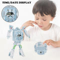 【NEW】 Watch Robot Watch 3-In-1 Transforming Robot Kids Watch Toys Transformer Robot Convert Into Digital Projector Cartoon Wrist Watch. 