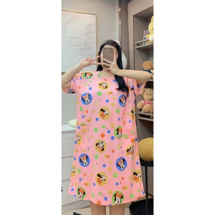 READY%20STOCK%20Plus%20night%20dress%20Sleepwear%20pyjamas%20ladies%20cute%20wer%20Bu%20tidur%20wanita%20plus%20size%20pamas%20jumbo%20murah%20-%20Image%205