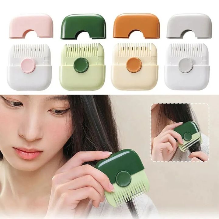 2 In 1 Baby HairCut Hairdressing Comb Trim And Broken Bangs Trimmer Manual Portable Children's Hair Clipper