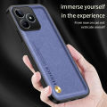 lthmy for Realme C61 Phone Case Matte Full Protection Leather Case Soft Case Edge Back Cover. 