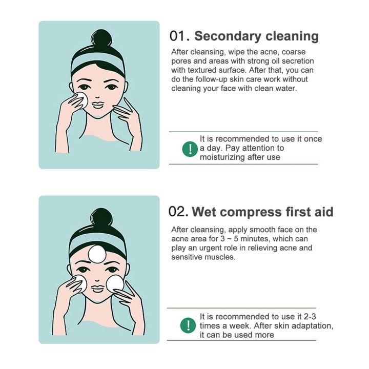 55%20pcs%20Soft%20Touch%20Pads%20Green%20Salicylic%20Acid%20Cotton%20Sheets%20Acne%20Repellent%20Shrink%20Pore%20Removal%20Blackhead%20Mask%20Salicylic%20acid%20cotton%20tablets%20-%20Image%207