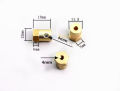 Flange Hex - Short / Long Copper Brass DC Motor Coupling Shaft Rod Mounting 2mm 3mm 4mm 5mm 6mm 8mm 10mm 12mm Coupler Robot Wheel Connector [1unit only]. 