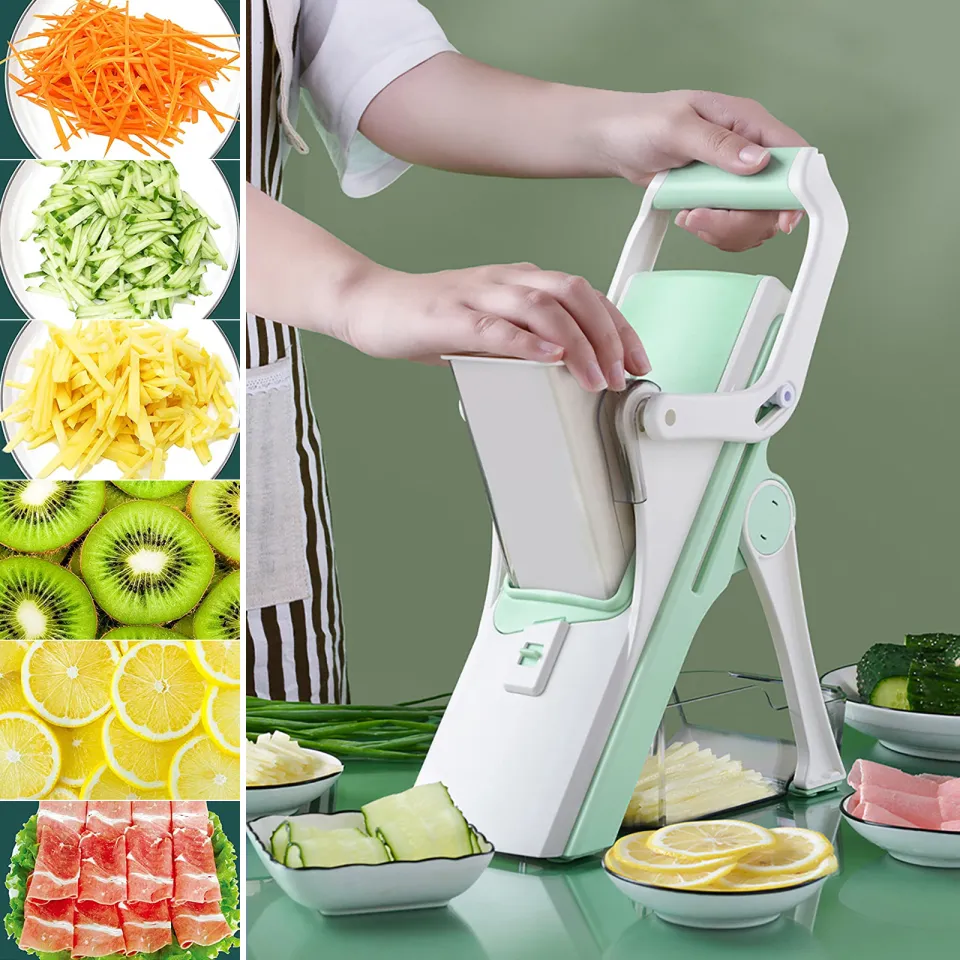 Veggie Chopper 5-IN-1 Food Slicer Chopper Manual Vegetable Fruit Meat Cutter  Pur | Daraz.com.bd