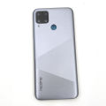 Bdjk- Realme C15 Back Cover Metal Rear Door Case Panel For Realme C11 Back Cover Housing With Camera Glass Lens + Side Button. 