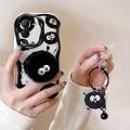 xprmy for Vivo V25 Pro Cream Edge TPU Silicone Soft Case Cute Plush Doll Coal Ball Rabbit Strawberry Bear Frog Phone Case With Hanging Ring. 