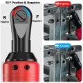 Cordless 3/8'' New 12V 45N.m Rechargeable Ratchet 90° Right Angle Wrench Set Portable-RED2 -. 