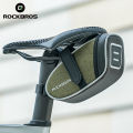 ROCKBROS Bicycle Tail Bag MTB Folding Road Bike Rear Seat Saddle Packet Portable Hangable Lights Wear-resistant Riding Equipment. 