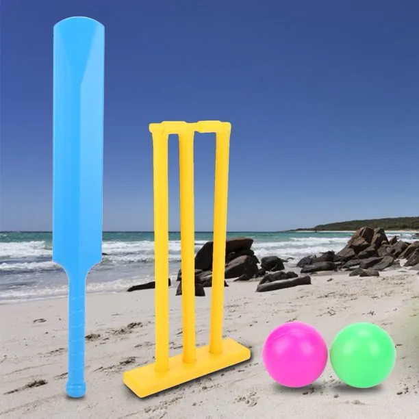 KIDIVO Plastic Cricket Set With Stump And Ball Playing Set For 2-5 Year Kids(Size:- Small, Multicolor) (Paw Pertrol