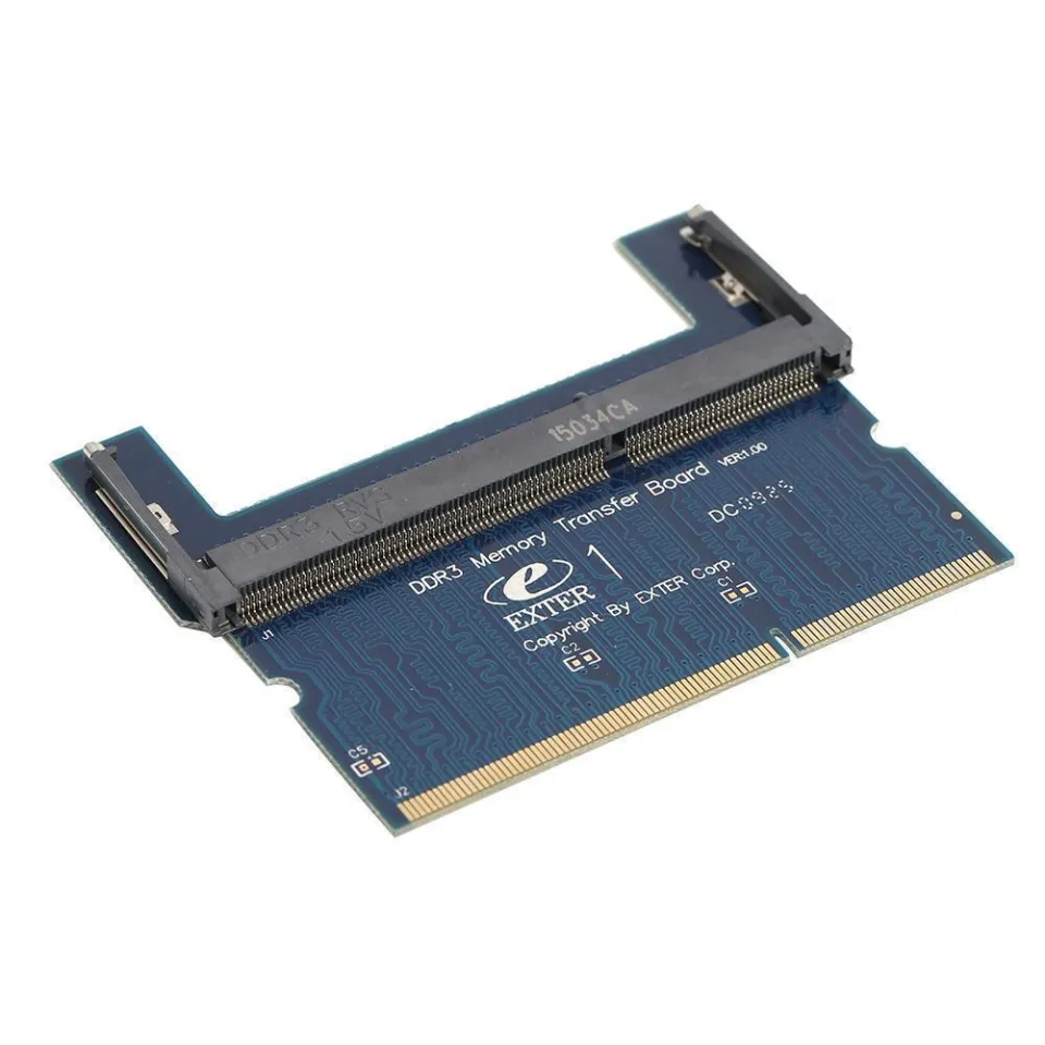 DDR2/DDR3 Laptop SO DIMM to Desktop DIMM Adapter Memory RAM