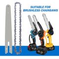 8 Inch Chain Guide Set 45 Knots Electric Chainsaw Chains and Guides for Wood Cutting Chainsaw Parts Replacement Electric Saw Accessory.