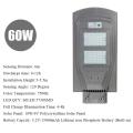 30W/60W90W LED New Solar Street Wall Light 5730 SMD PIR Motion Sensor + Light Control Waterproof IP67 Outdoor Garden Waterproof Polycrystalline Solar Panel - Apricot. 