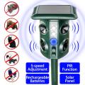 Solar Ultrasonic Pest Animal Repeller Repellent Sensor Detection Garden Yard -. 