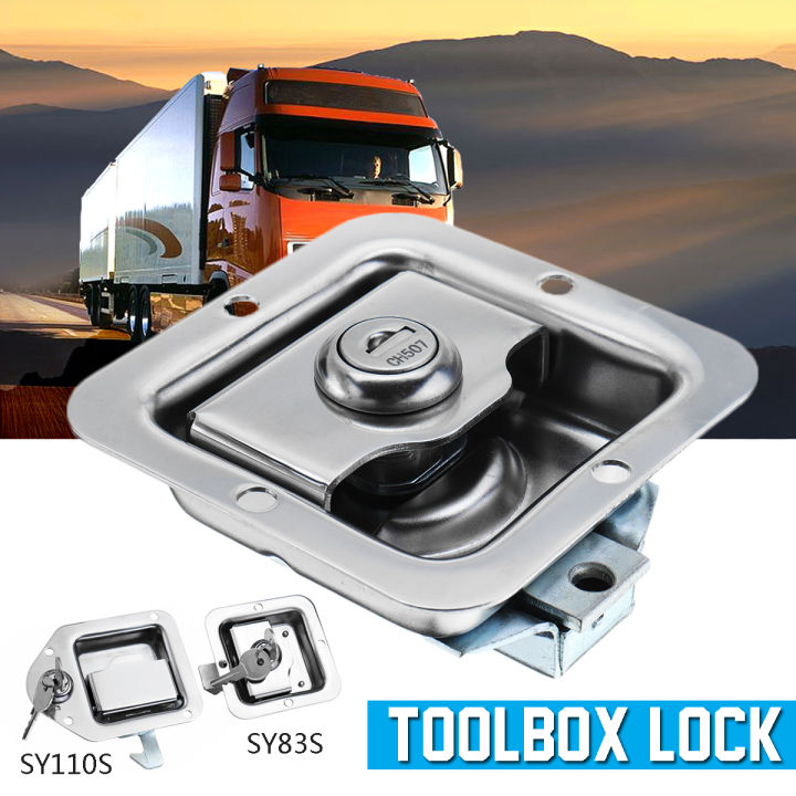 Stainless Steel Tool Box Replacement Latch Lock Paddle With Keys – Truck Trailer – R821488