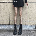 New Lovely girls house Fishnet Bow knot Panty Stockings Women Long Thin Black Silk Large Mesh Inexpensive Soc. 