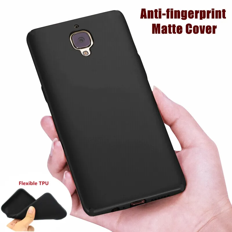 lthmy for OnePlus 3T A3010 A3003 Flexible Soft Matte Black Crystal
