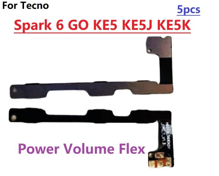 Power%20on%20/%20off%20Switch%20Button%20Volume%20Up%20Down%20Buttons%20Flex%20Cable%20Replacement%20For%20Tecno%20Spark%206%20GO%20KE5%20KE5J%20KE5K%20-%20Image%202