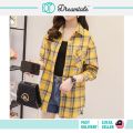 Dreamtale Women Checkers Casual Shirt Button Long Sleeve Blouse Top WCO088. 
