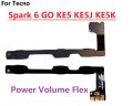 Power on / off Switch Button Volume Up Down Buttons Flex Cable Replacement For Tecno Spark 6 GO KE5 KE5J KE5K. 