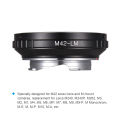M42 -LM Camera Lens Adapter Ring Replacement for M42 Screw Mount Lens To Leica Camera M240 M240P M262 M3 M2 M1 M4 M5 M6 MP M7 M8 M9 M9-P M Monochrom M-E M M-P M10 M-A. 