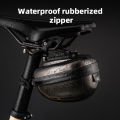 ROCKBROS Mini Bike Tail Bag 0.4L Capacity Waterproof Bicycle Saddle Cycling Seat Tail Hard Shell Pouch Rear Reflective MTB Road Bike Accessories. 