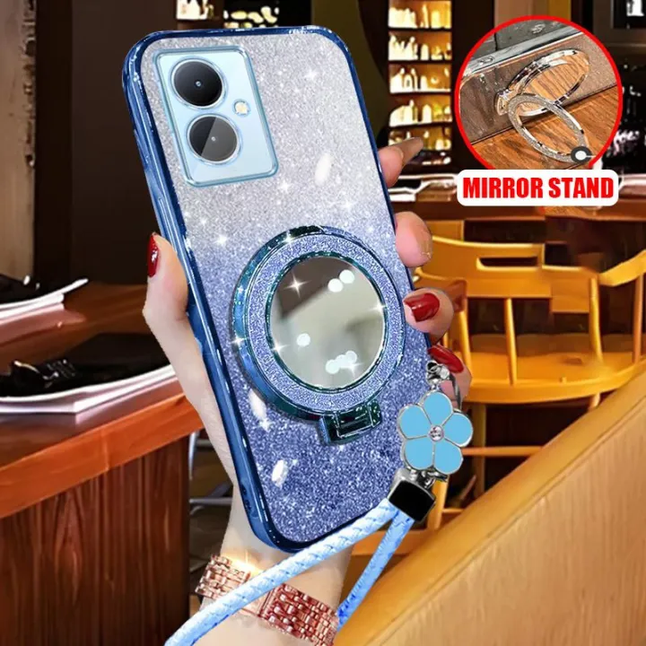 For%20Realme%20Note%2060%204G%20/%20Realme%20Note%2060x%204G%20Case%20with%20Braided%20Lanyard%20+%20Makeup%20Mirror%20Stand%20Luxury%20Shiny%20Plating%20Glitter%20Girls%20Phone%20Cases%20-%20Image%203