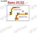 【WEJA】For OPPO Reno 2F 2Z CPH1989 CPH1945 CPH1951 Power on / off Switch Button Side Volume Up Down Buttons Flex Cable Replacement. 