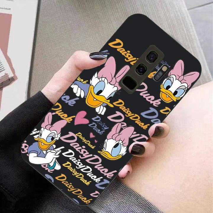 For Samsung Galaxy S9 Plus Back Cover Case Fashion Disney Ducks Soft Silicone Shockproof Camera Lens Protector Phone Cases