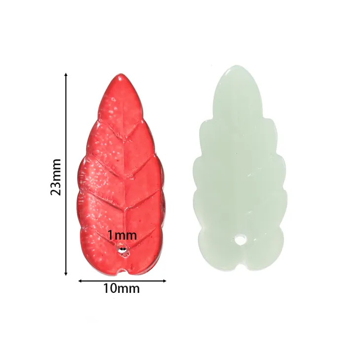 St.kunkka%2010-30pcs%2010x23mm%20Exquisite%20Transparent%20Leaf%20Pendant%20Beads%20Glass%20Pendant%20For%20DIY%20Necklace%20Bracelet%20Making%20-%20Image%202