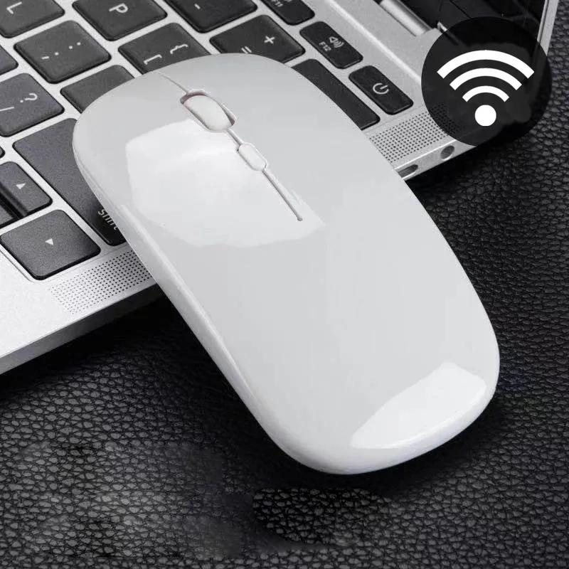 1600Dpi Wireless Mouse Ultra-Thin Silent Rechargeable Mouse for Laptop or PC