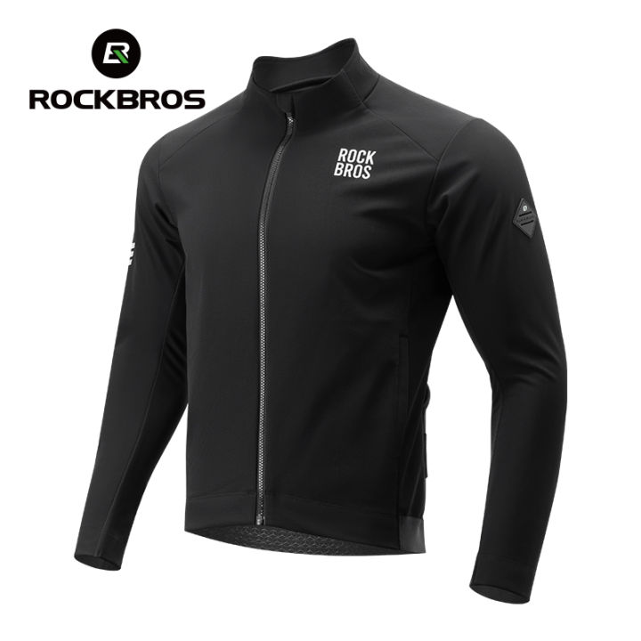 ROCKBROS%20Men's%20Cycling%20Windproof%20Fleece%20Jacket%20Autumn%20Winter%20Windproof%20MTB%20Road%20Bike%20Top%20Long%20Sleeves%20Warm%20Sport%20Coat%20With%202%20Widened%20Pockets%20Bicycle%20Clothing%20-%20Image%209