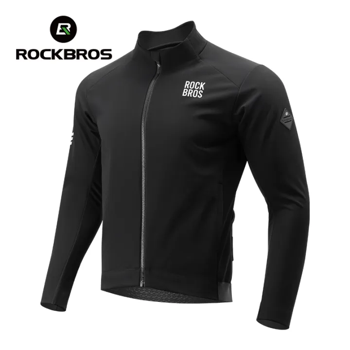 ROCKBROS%20Men's%20Cycling%20Windproof%20Fleece%20Jacket%20Autumn%20Winter%20Windproof%20MTB%20Road%20Bike%20Top%20Long%20Sleeves%20Warm%20Sport%20Coat%20With%202%20Widened%20Pockets%20Bicycle%20Clothing%20-%20Image%209