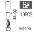 Fishing Ring 10PCS Solid Welded Rings Bearing Connector Fishing Accessories Ball Bearing Swivels Fishing Tackle Strength 26lb-176lb Silver Ring Snaps Swivels Jig High Strength Fishing Gear Saltwater Stainless Steel Accessories. 