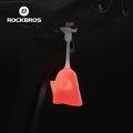 ROCKBROS Bicycle Ghost Shaped Taillight Waterproof Rechargeable 3 Modes Silicone Shell High Elastic Warning Bike Light. 