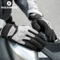 ROCKBROS Motorcycle Gloves Full Finger Anti-slip Touchscreen Thickened Palm Pads Cycling Gloves for Men Women. 