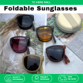 Fashion Folding Woman Men Cermin Mata Hitam Anti Silau Lelaki Perempuan Viral Sunglasses # 60. 