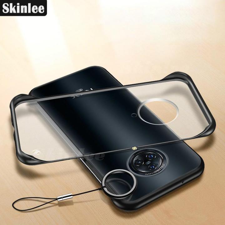 Skinlee for VIVO NEX 3 Case Frameless Clear Matte Cover for Nex3 Rimless Transparent Casing + Metal Phone Ring