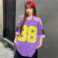 Womens T-shirt Short Sleeve Number 77 Retro Sports Jersey Plus Size Crew Neck Top 3D Printed Street Popular Clothes. 