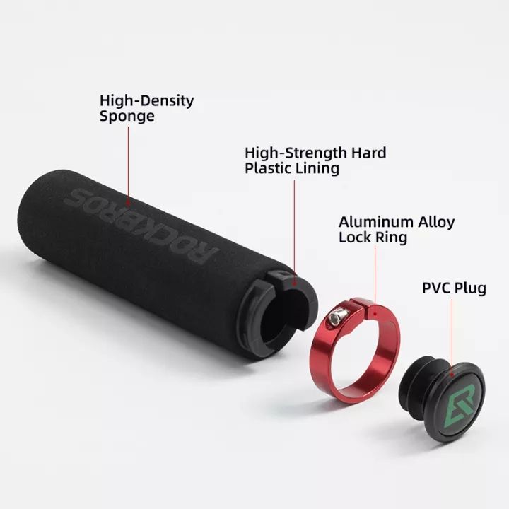 ROCKBROS%20Cycling%20Bicycle%20Gear%20Grips%20MTB%20Bike%20Silicone%20Sponge%20Handlebar%20Soft%20Ultralight%20Grips%20Anti-skid%20Shock-absorbing%20Bike%20Part%20-%20Image%202
