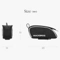 ROCKBROS Cycling Bike Bicycle Bag Rainproof Nylon Bike Top Tube Bag With Lid Big Capacity Mountain Road Bicycle Bike Accessories. 