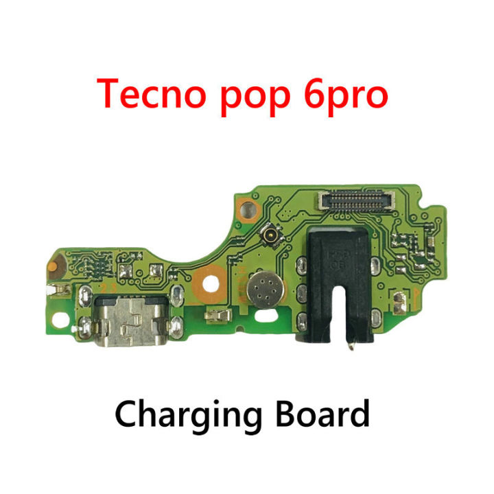 【Miga Plaza】For Tecno POP 1 POP 2pro POP 3 POP 4 Lite POP 5 5LTE POP 6 POP 6pro USB Dock Charger Port Plug Microphone Flex Cable charging Board