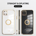 YBD ultra thin silicone phone case suitable for Samsung Galaxy Plus 10 Pro Note 10 Note 20 Ultra Dee gold strap anti fall protection with watch ring and free strap. 