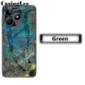 For Realme Note 60 Case Fashion Marble Tempered Glass Protector Soft Silicon cover For Realme Note 60 Back Cover Phone cases.
