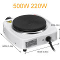 220V 1000W EU Plug Electric Iron Burner Stove Hot Plate Home Kitchen Cooker Coff -. 