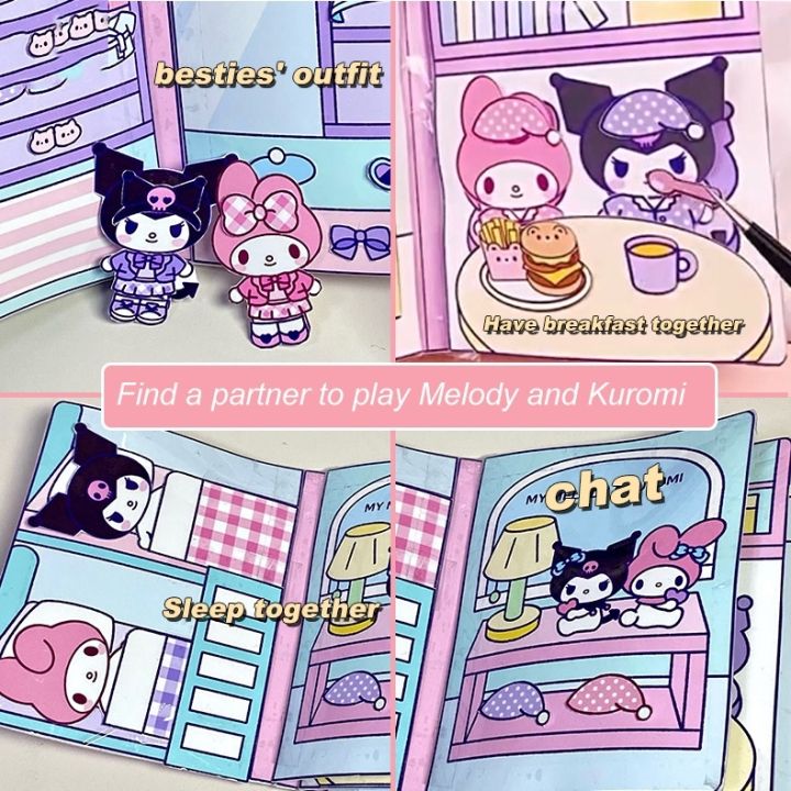 %E3%80%90Must-Have%20Accessories%E3%80%91%20Sanrio%20Melody%20Cinnamoroll%20Kuromi's%20Halloween%20Candy%20Dress%20Up%20Party%20diy%20Quiet%20Book%20Girl's%20Paper%20Doll%20-%20Image%202